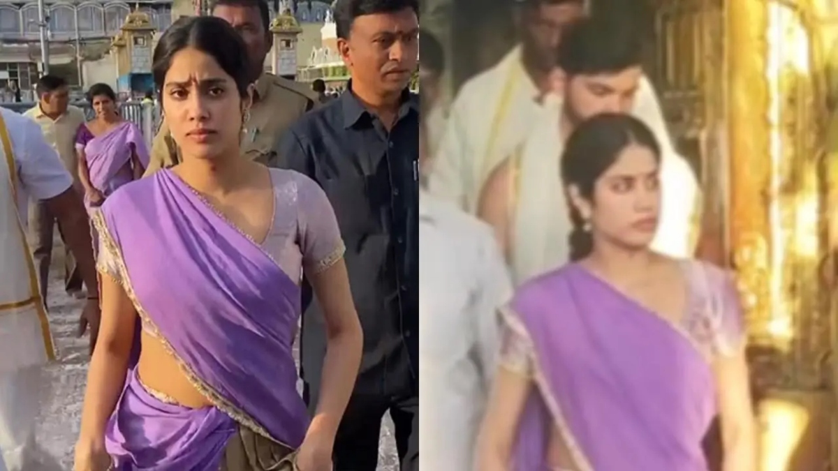 Janhvi Kapoor spotted with rumuored boyfriend Shikhar Pahariya at Andhra's Tirupati temple