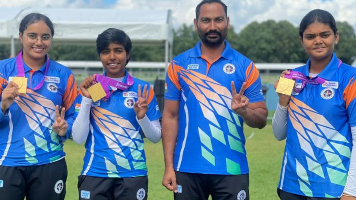 Indian women's compound team claims first-ever gold in World Archery ...