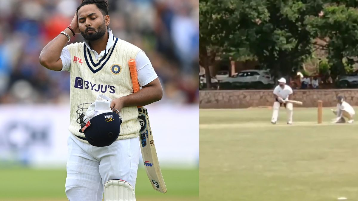 Watch: Rishabh Pant returns to on-field action after seven months, bats in practice match