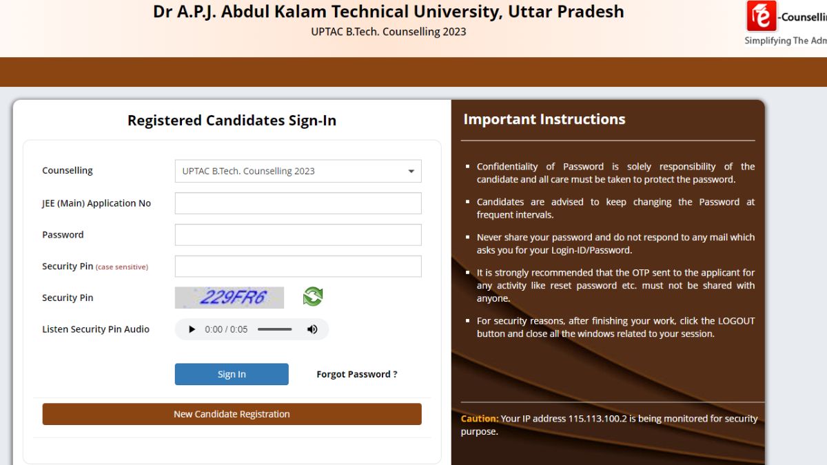 UP BTech Counselling 2023: Last date of round one registration extended, result later