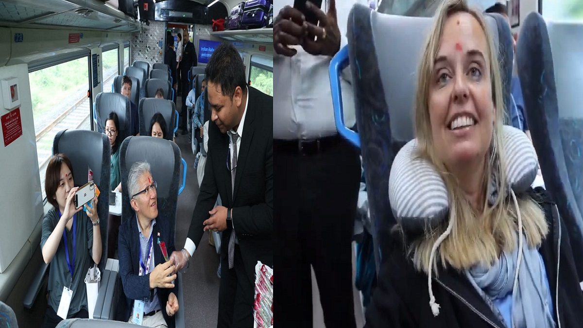 G20 delegates travel on Vande Bharat Express train, hail its efficiency | WATCH