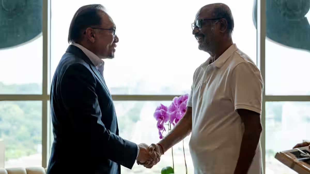 Malaysian Prime Minister Anwar Ibrahim meets Rajinikanth, discuss societal issues
