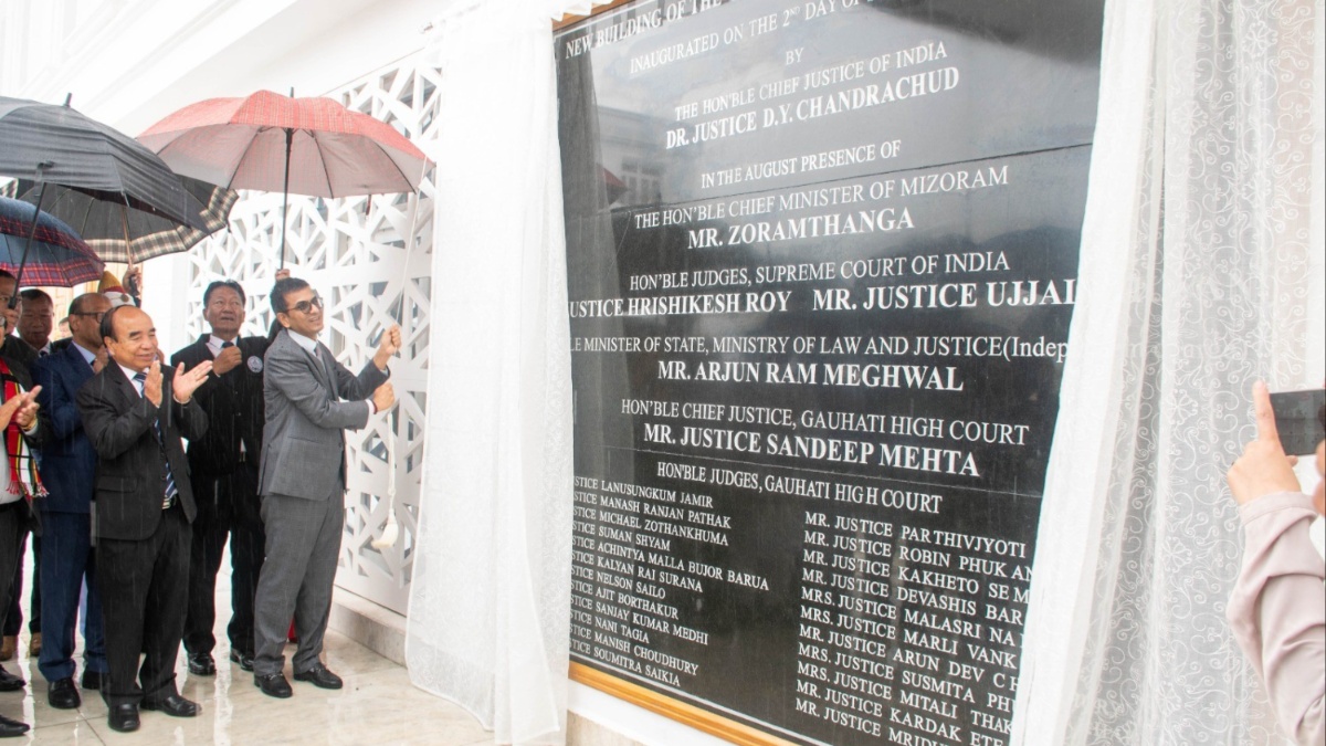 Chief Justice of India inaugurates new Gauhati High Court Aizawl bench building