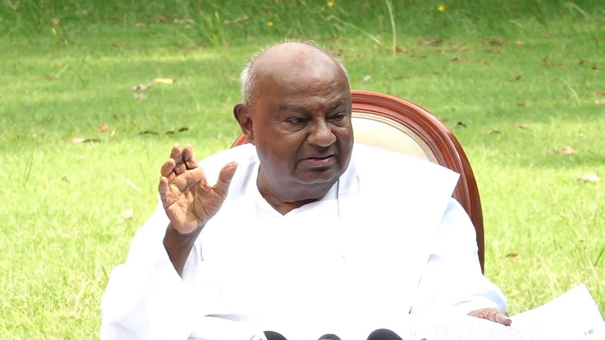 VIDEO: 'Matter not with me,' says former PM HD Deve Gowda on JDS-BJP seat-sharing issue