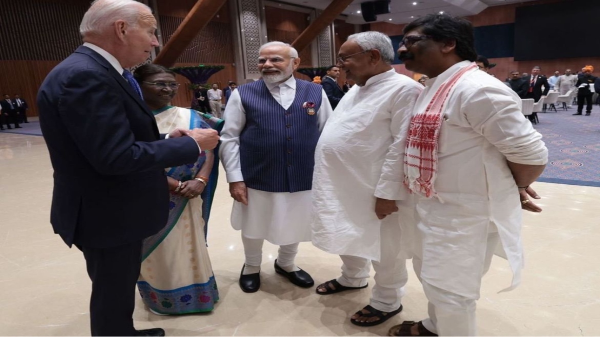 G20: PM Modi introduces Nitish Kumar, Hemant Soren to US President Biden at gala dinner