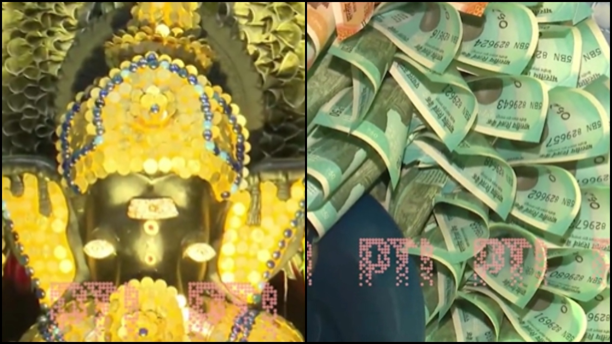 Ganesh Chaturthi: Bengaluru temple decorated with currency notes and coins