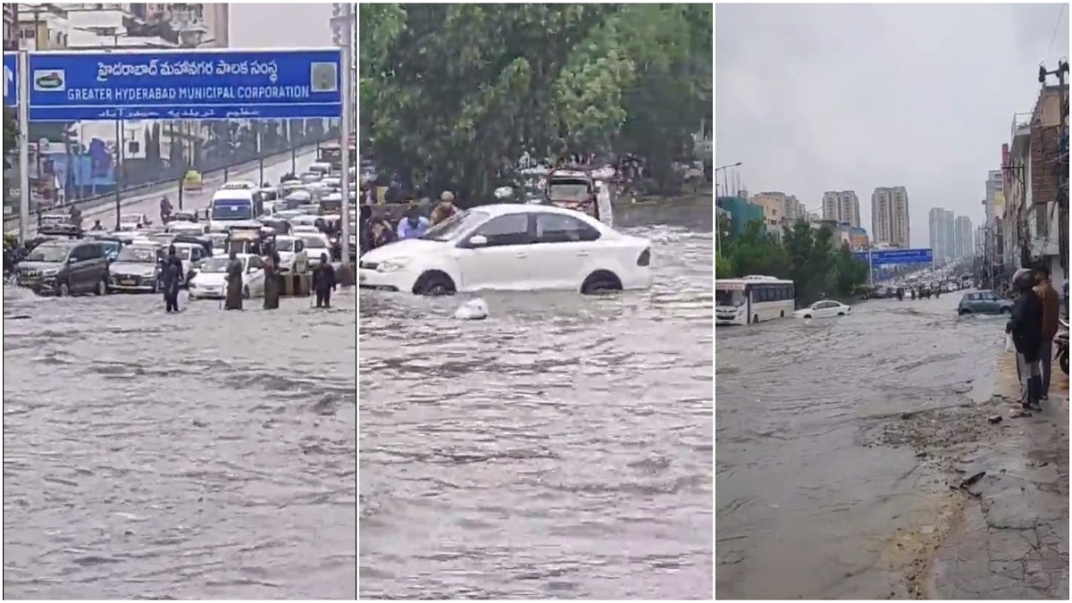 Heavy rains lash Telangana, waterlogging in several areas disrupt normal life in state