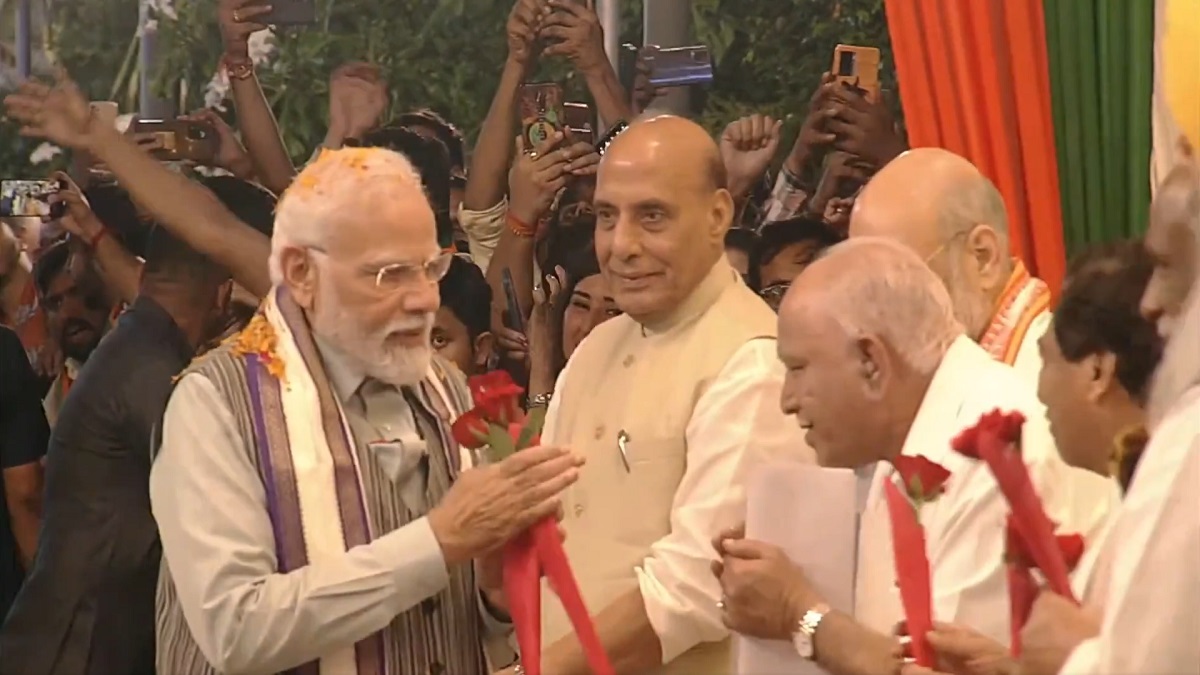 PM Modi gets rousing welcome at BJP office on success of G20 Summit