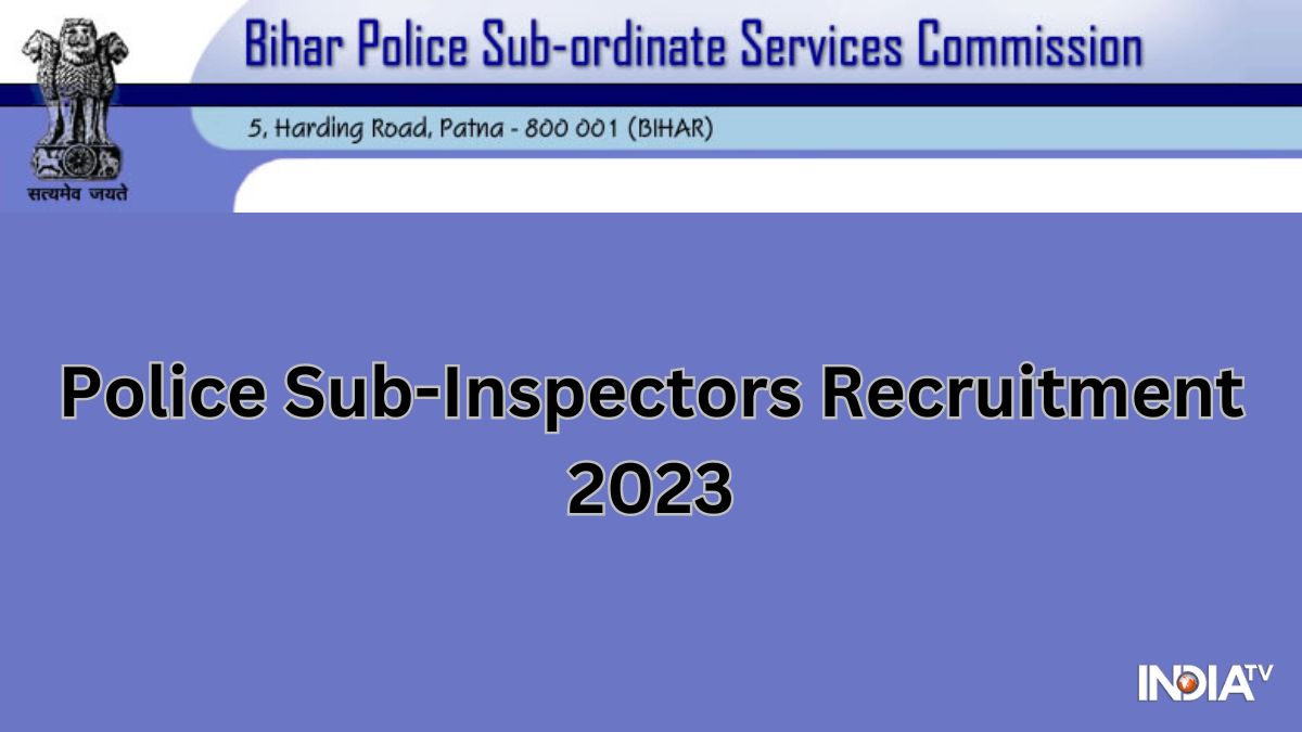 Bihar Police Sub-Inspectors Recruitment 2023 Notification released, registration begins on October 5