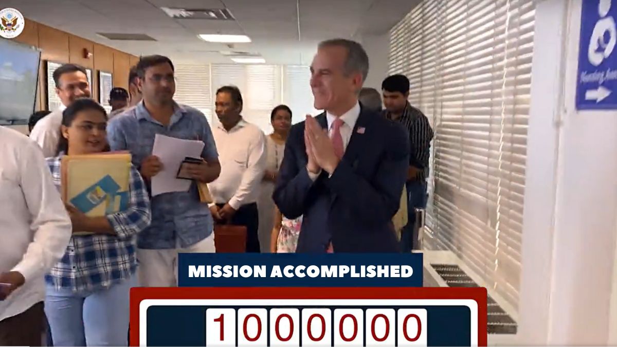 US Mission to India processes 1 million visas, now Indians made over 1 in 10 visa applications worldwide