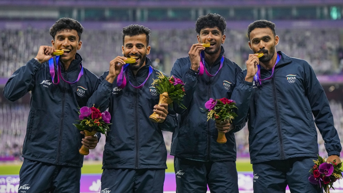 Asian Games 2023: Men's relay team featuring Muhammed Anas, Jacob, Ajmal and Rajesh wins 4x400m Gold