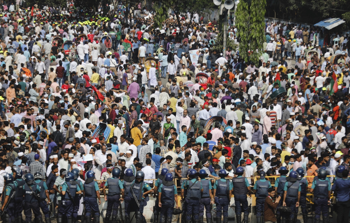 Tensions erupt in Bangladesh after oppn rally calls for PM Hasina's ...