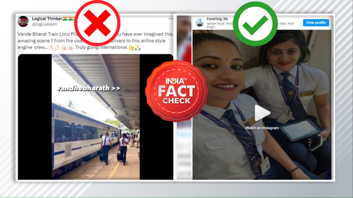 FACT CHECK: False claims circulate about TTEs misidentified as loco pilots of Vande Bharat Express