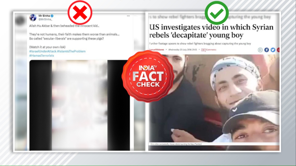 FACT CHECK Gruesome video falsely linked to IsraelHamas conflict