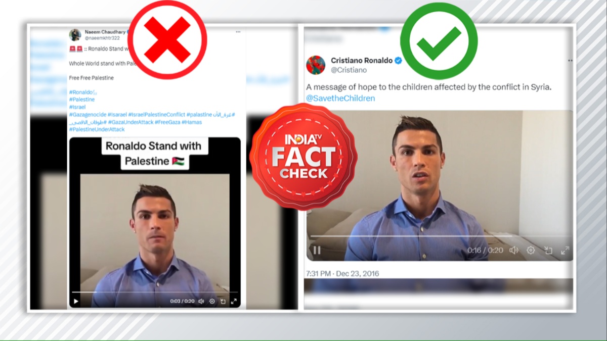 FACT CHECK: Viral video of Ronaldo expressing support for Palestinian ...