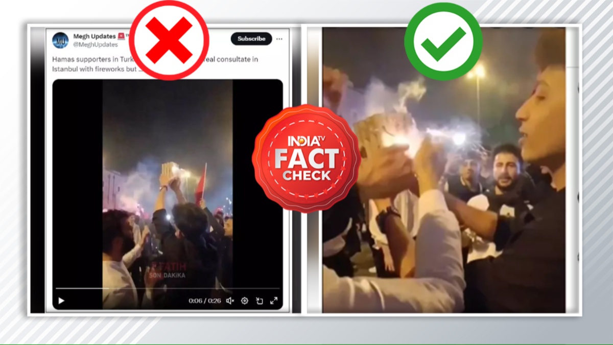 Screenshot of old footage falsely claiming to show an attack on the Israeli consulate.
