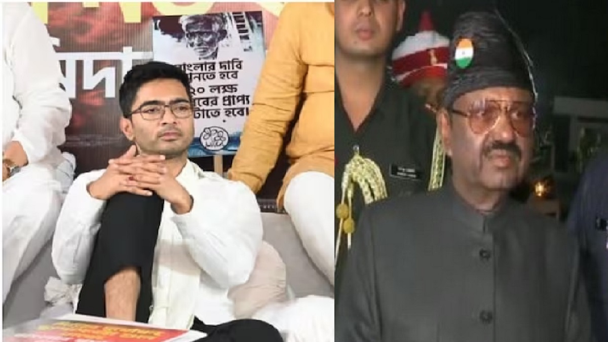 TMC leader Abhishek Banerjee and Bengal Governor CV Ananda Bose