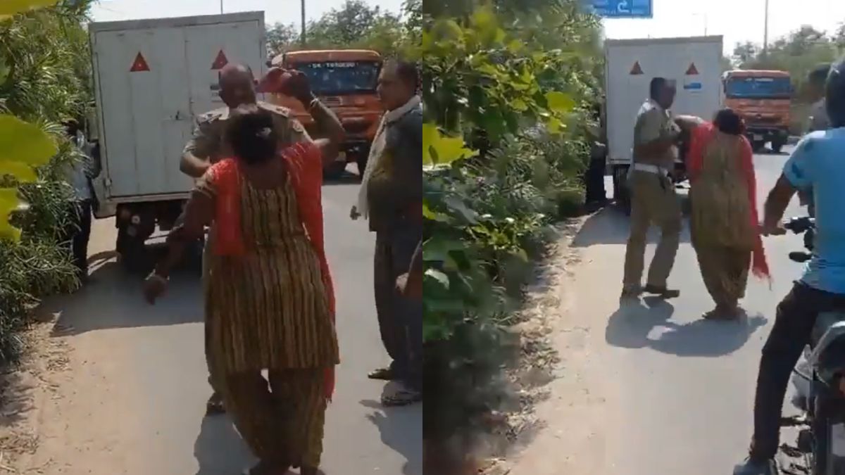 Ghaziabad: Woman E-rickshaw Driver Hits Traffic Cop With Slippers ...