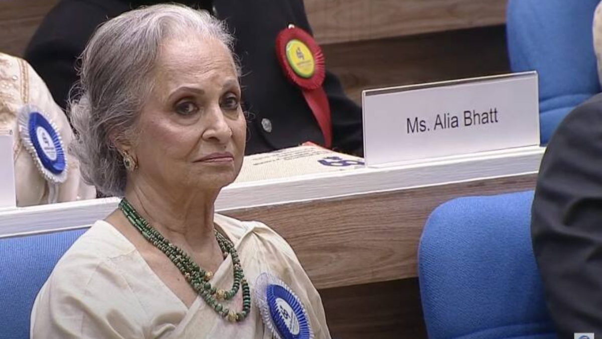 WATCH: Waheeda Rehman gets EMOTIONAL as she receives Dadasaheb Phalke Award at 69th National Film Awards