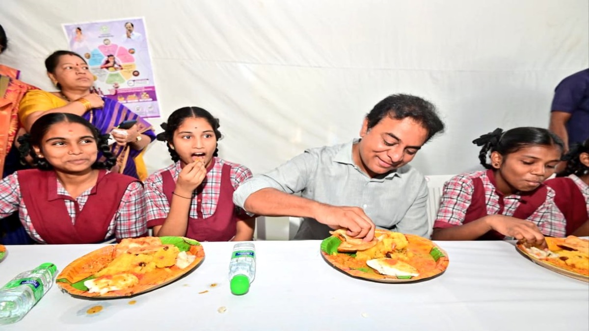 Telangana: KT Rama Rao launches 'CM Breakfast Scheme' in schools, state-wide rollout from October 24