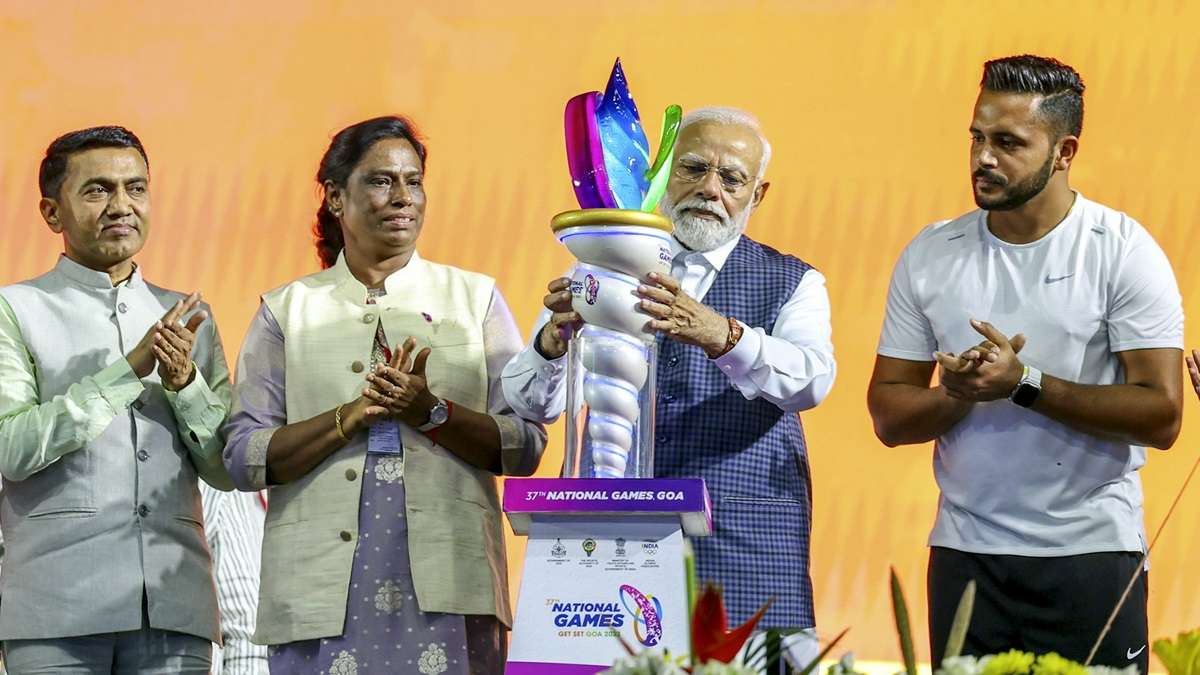 PM Modi 2036 Olympics 37th National Games Inauguration Indian Athletes ...