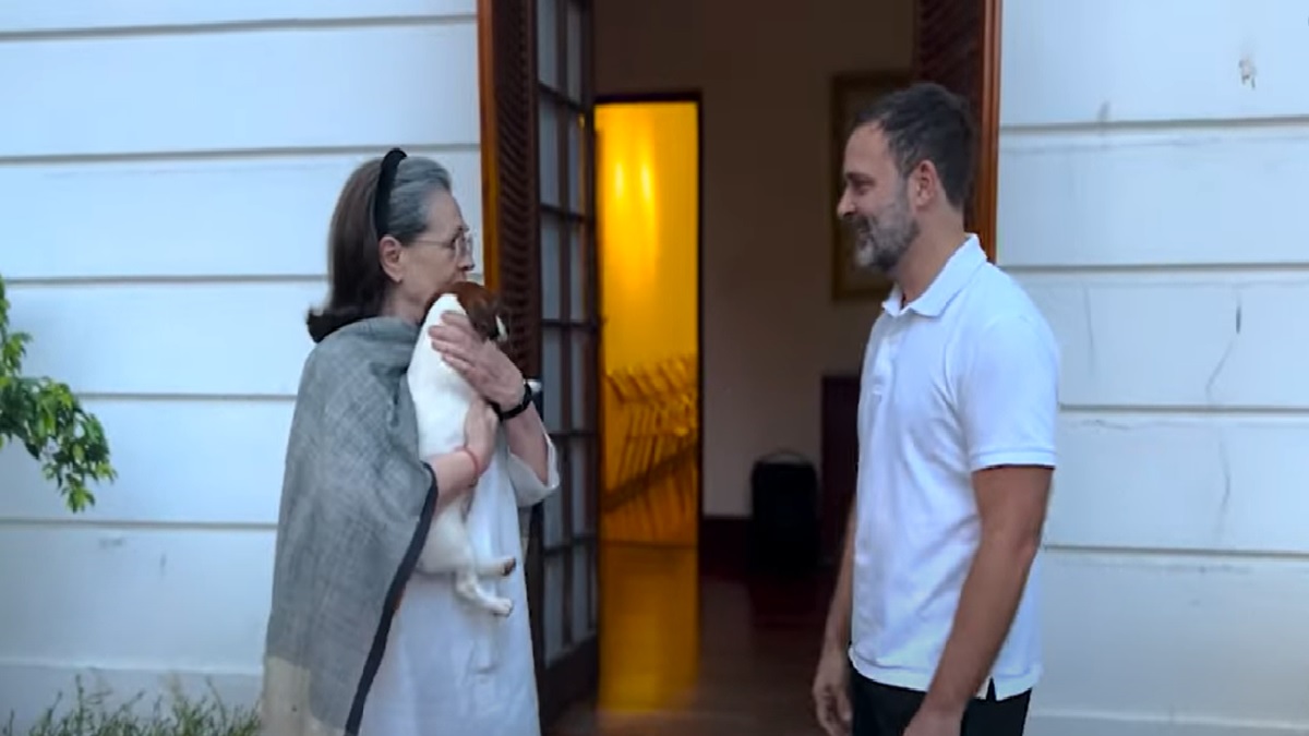 VIDEO: Rahul Gandhi brings 'little surprise' for mother Sonia | Meet cutest member of their family