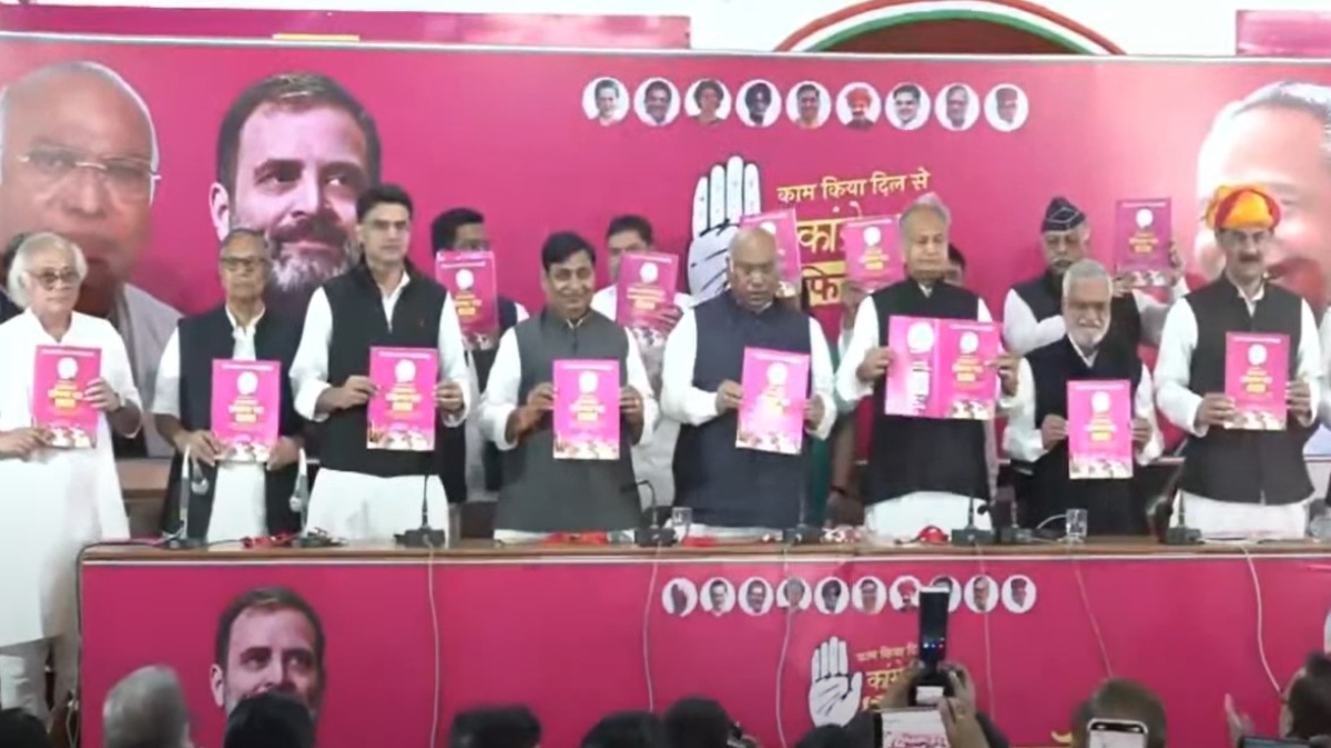 Congress manifesto for Rajasthan elections out, promises caste survey if voted back to power | Key points