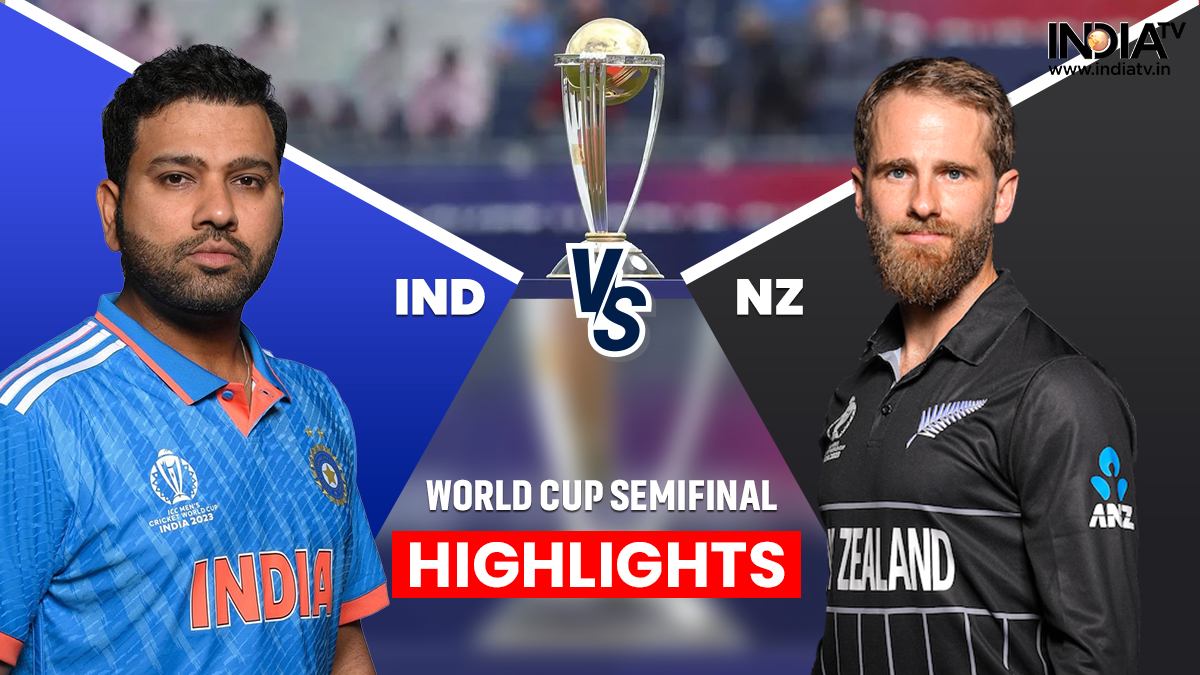 IND vs NZ Semi Final Highlights: India beat New Zealand by 70 runs to storm into fourth ODI World Cup final