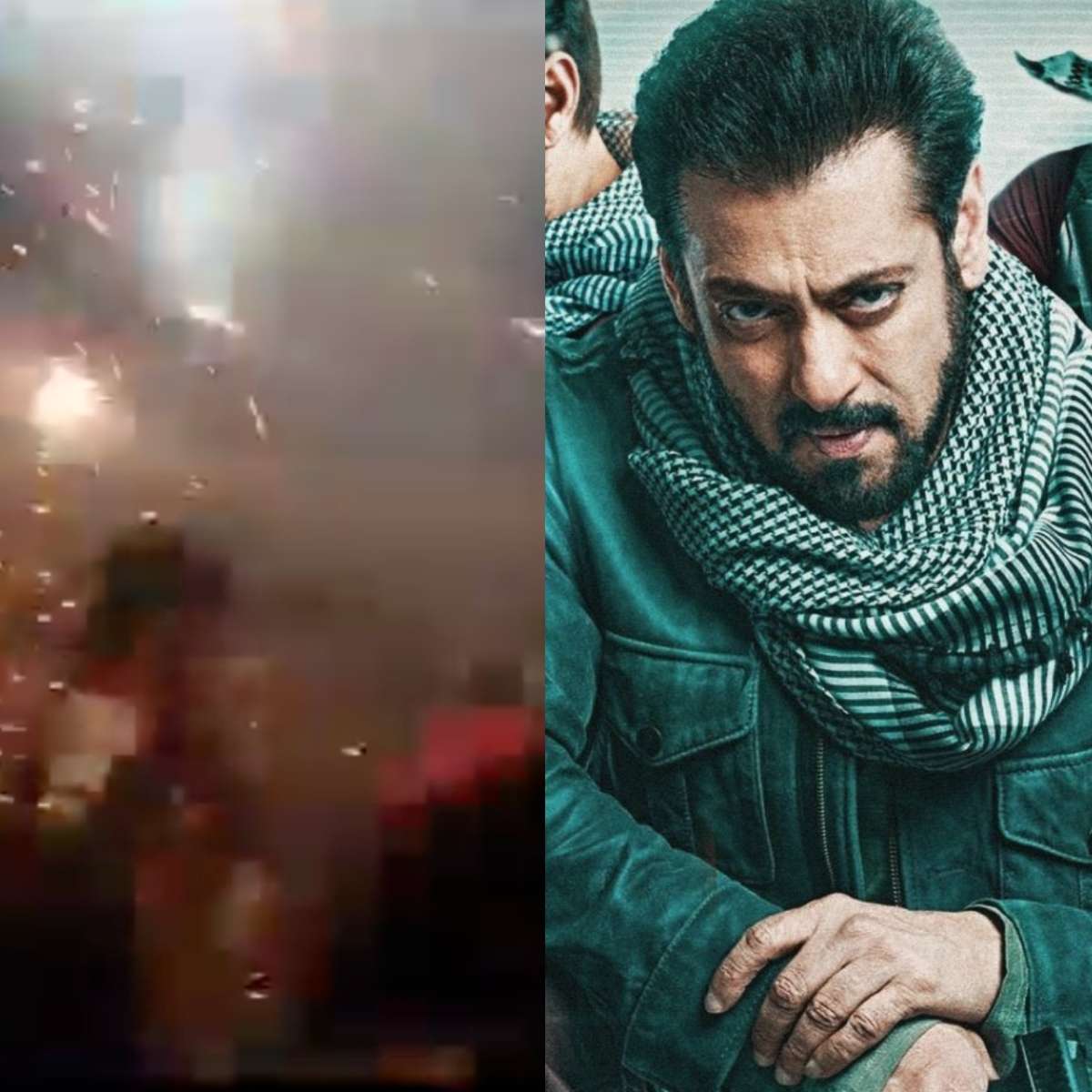 Tiger 3: Fans burst firecrackers inside theatre upon Salman Khan's entry | Viral Video