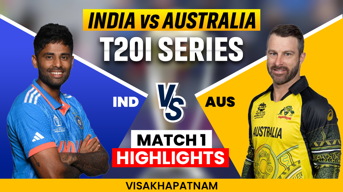 IND vs AUS, 1st T20I India vs Australia Live Score, streaming and