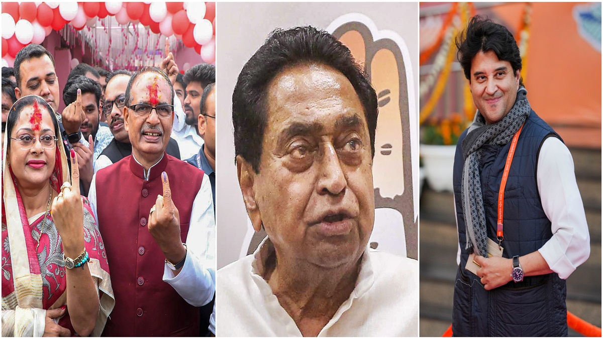 MP Election: CM Chouhan, Congress leader Kamal Nath, Union Minister Scindia cast their votes | WATCH