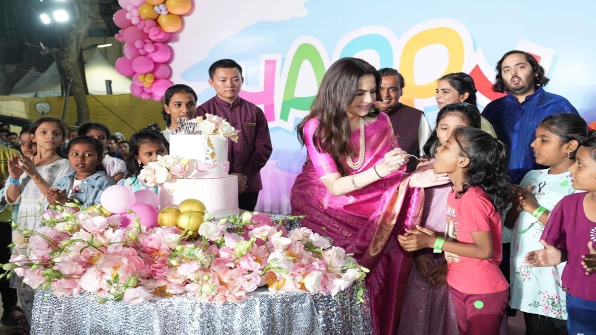 Nita Ambani celebrates her 60th birthday with underprivileged kids in Mumbai | IN PICS