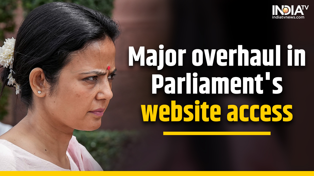 Access rules changed for Parliament's website after Mahua Moitra controversy: Know about them