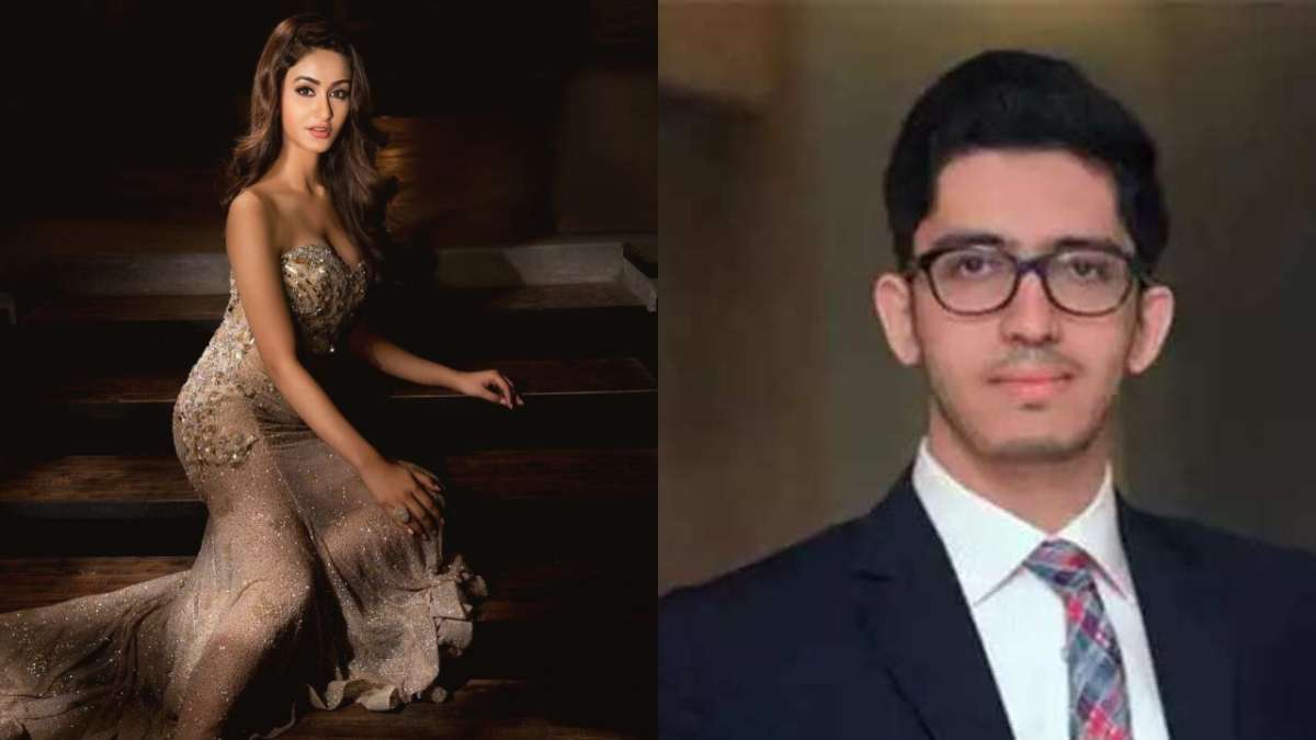 A collage featuring Aditi Arya and Jay Kotak Aditi Arya