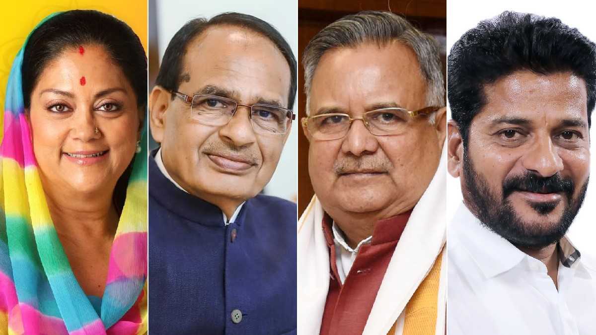 Who will be Chief Minister of MP, Rajasthan, Chhattisgarh and Telangana