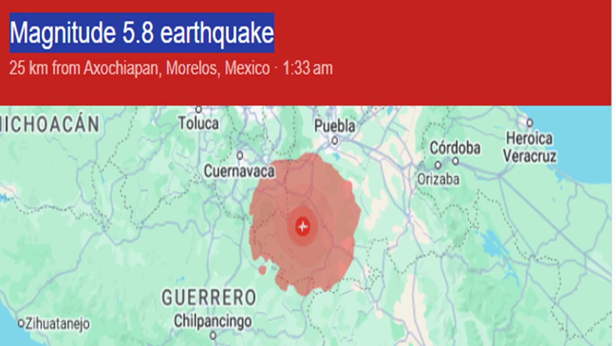 Earthquake with Magnitude 5.8 shakes buildings in Mexico City India TV