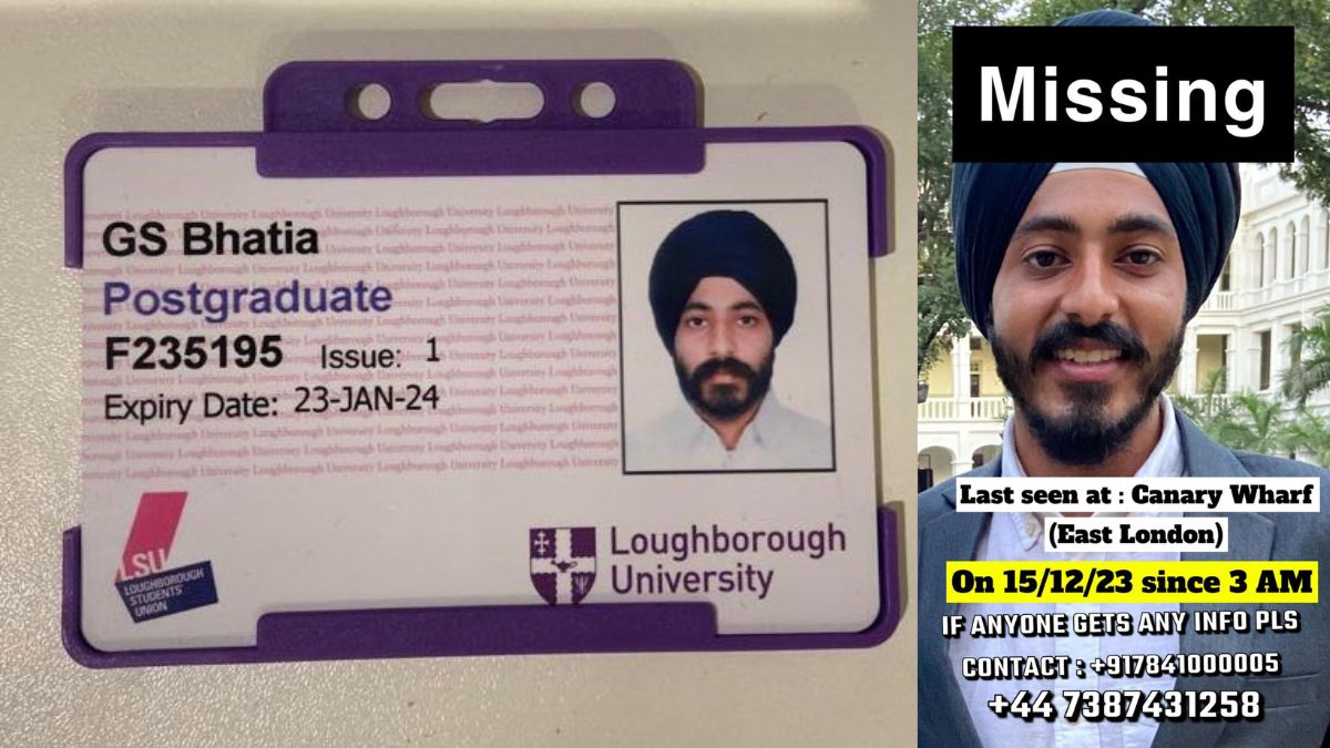 Indian Sikh student, missing after night out with friends, found dead in London lake, police appeal for info