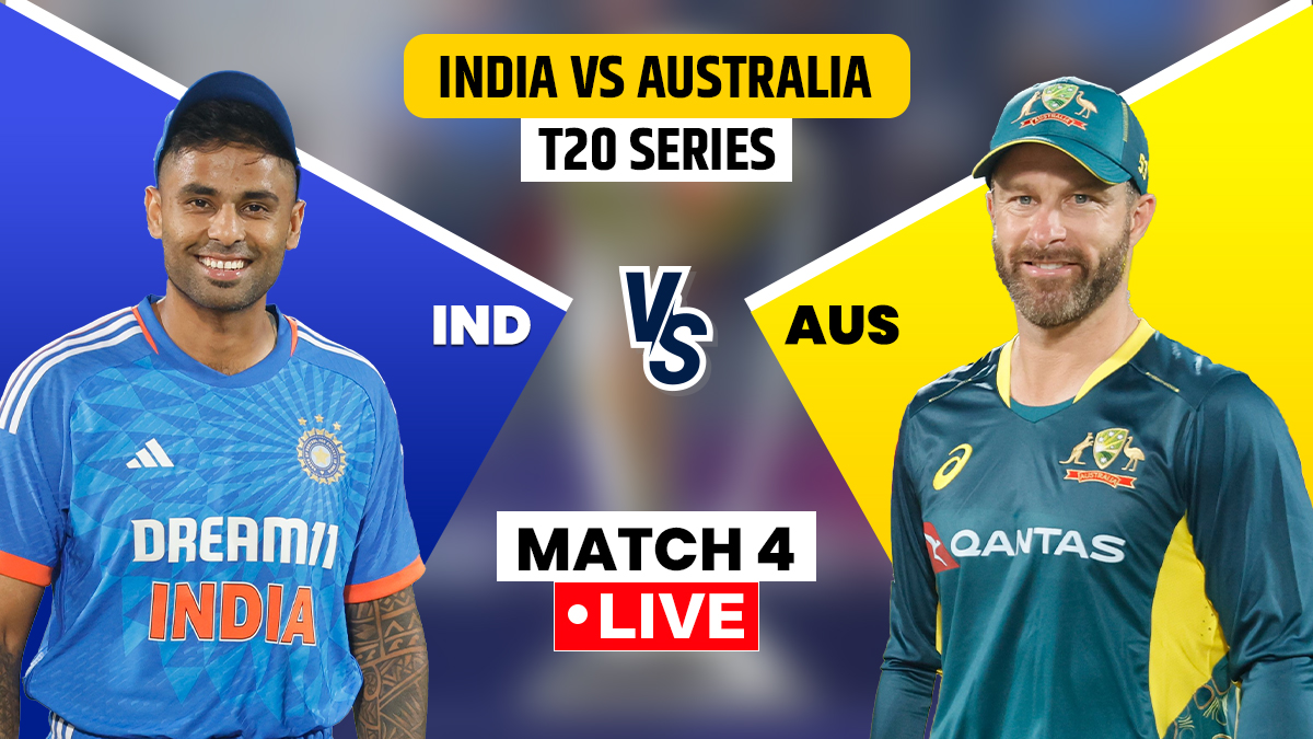 IND vs AUS 4th T20I Live Score India eye seriessealing win with