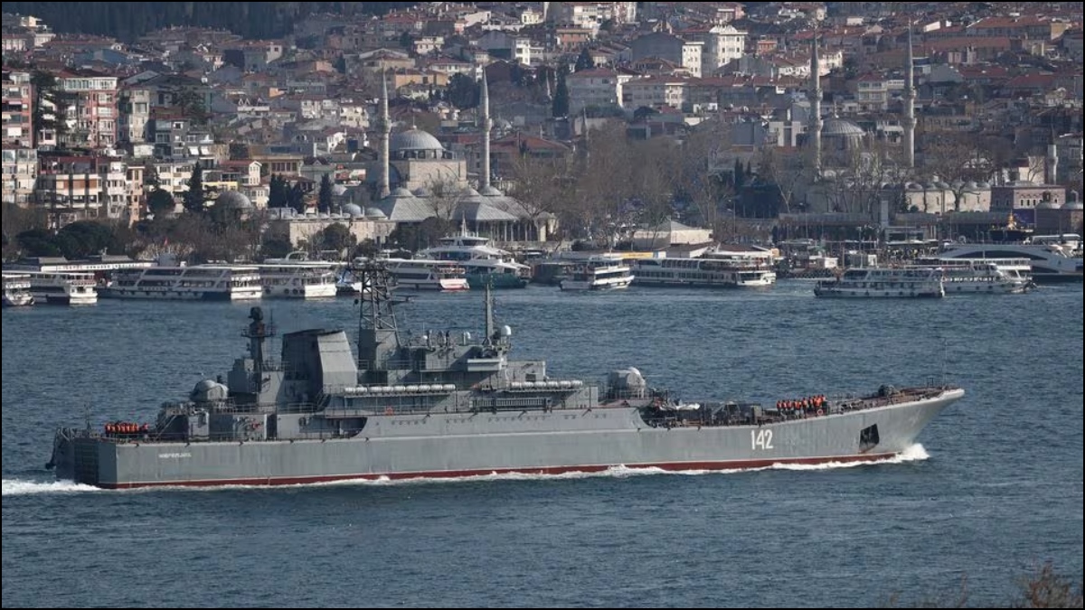 One killed as Ukraine strikes Russian warship on Black Sea port in Crimea, Moscow admits damage