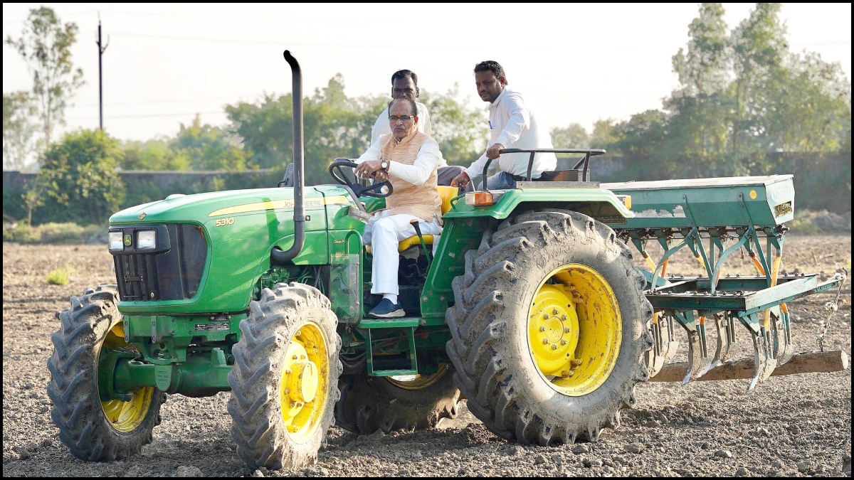 Madhya Pradesh: Shivraj Singh Chouhan drives tractor, ploughs field in his village | Video