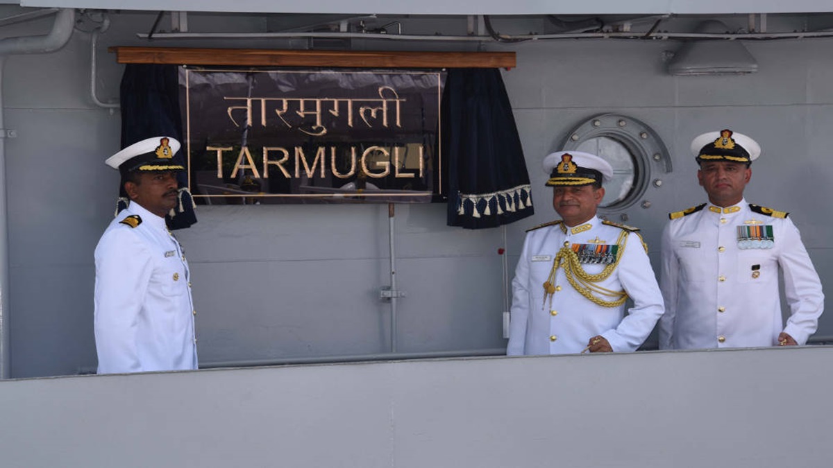 Indian Navy to induct INS Tarmugli in Vishakhapatnam today