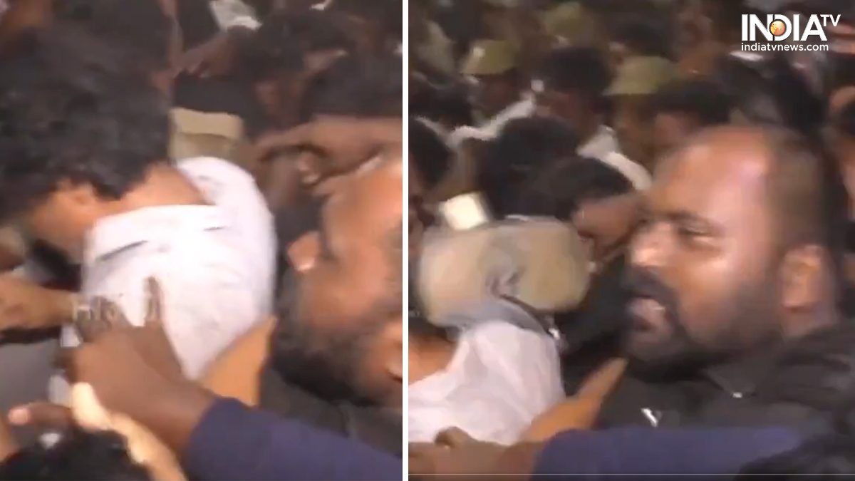Thalapathy Vijay attacked at Vijayakanth’s funeral with a slipper | WATCH