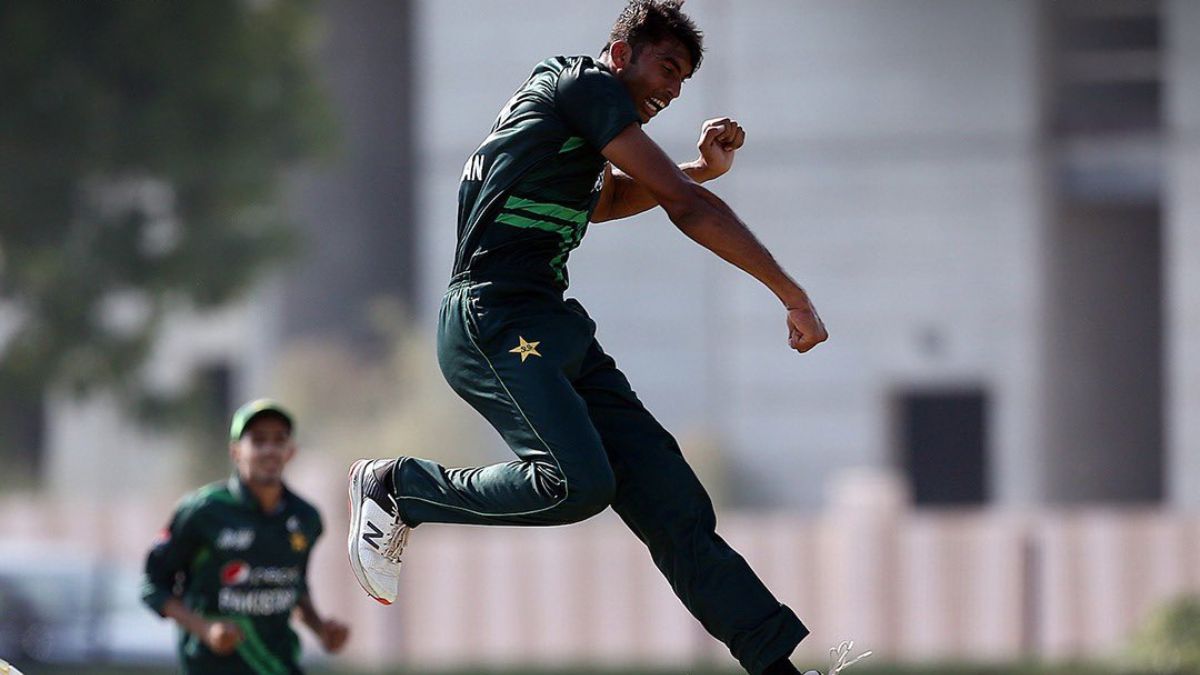 Pakistan's emerging U19 pace minaret gets perilously close to India batter during wild celebration | WATCH