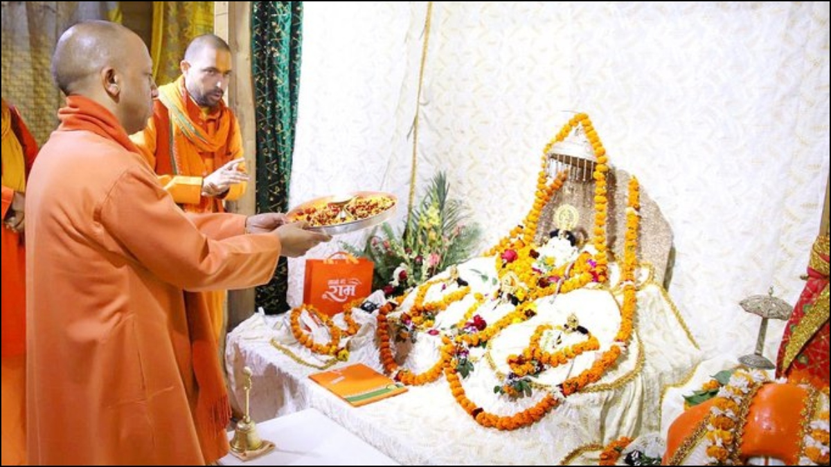 WATCH | UP CM Yogi offers prayer to Ram Lalla in Ayodhya, inspects arrangements ahead of PM Modi's visit