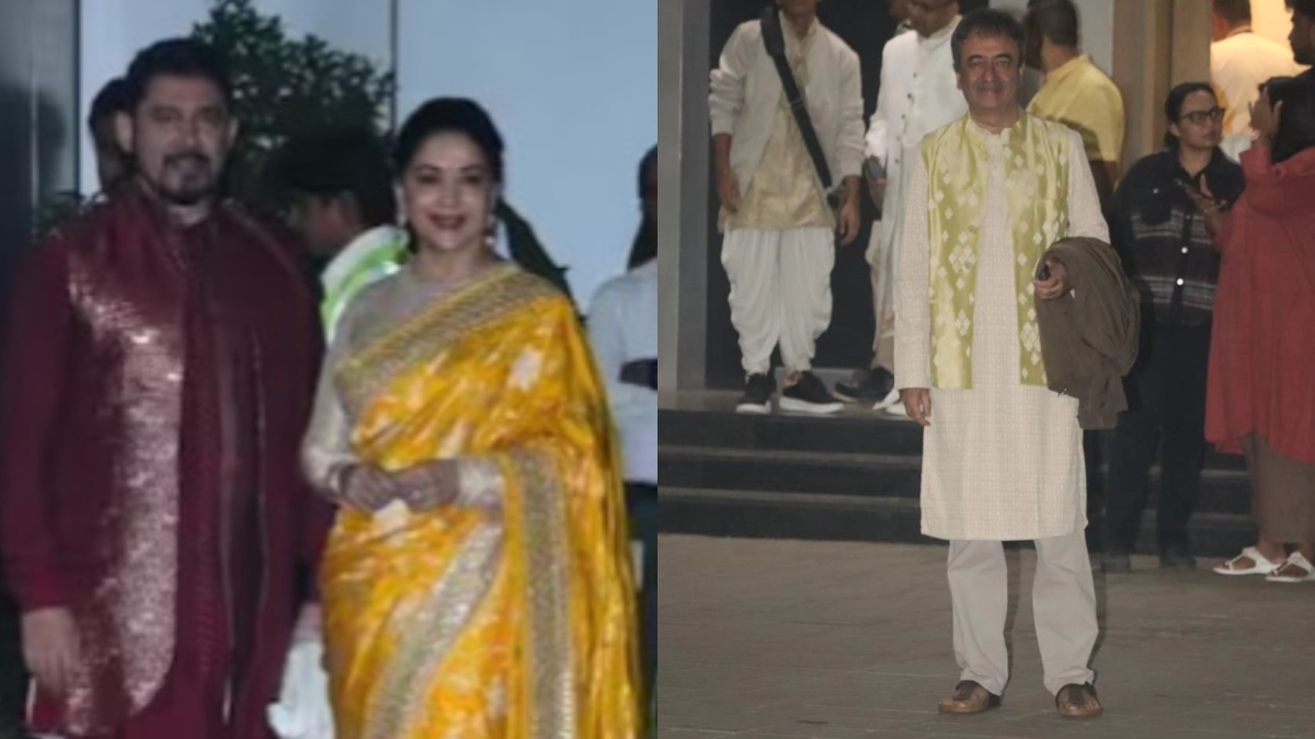 Ram Mandir Pran Pratishtha ceremony: Amitabh Bachchan, Madhuri Dixit, Rajkumar Hirani reach Ayodhya