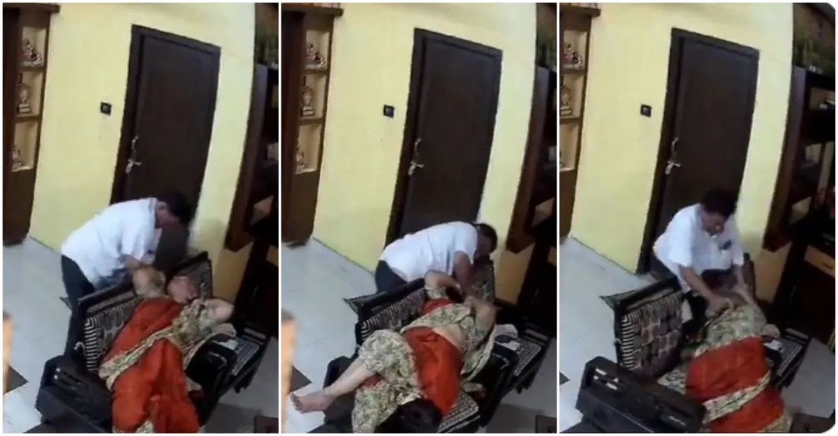 A screengrab of the CCTV footage of the incident. 