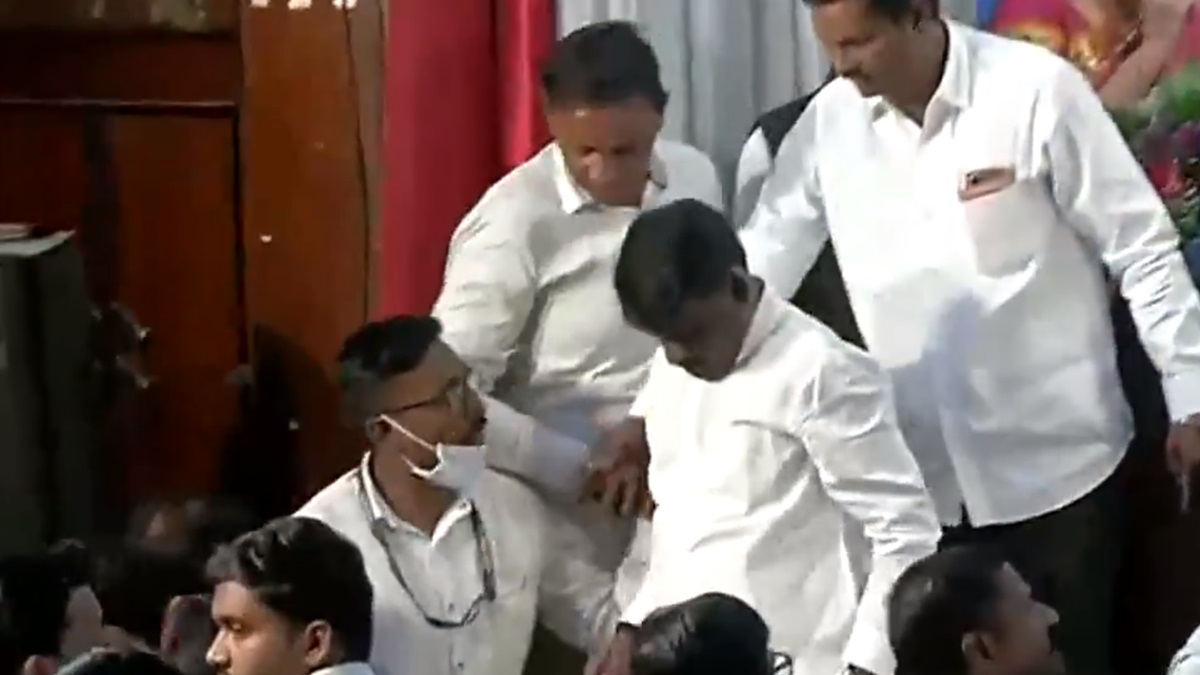 BJP MLA Sunil Kamble Slaps Police Personnel In Presence Of Deputy CM ...