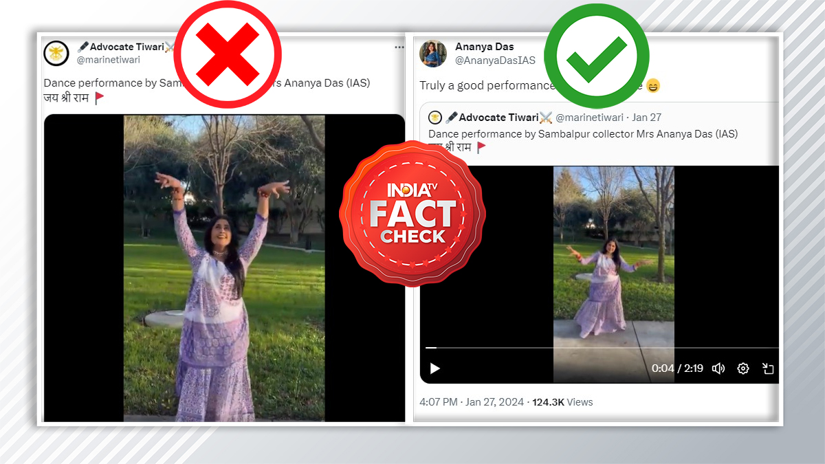 FACT CHECK: Viral video incorrectly attributes dance performance to Odisha collector Ananya Das