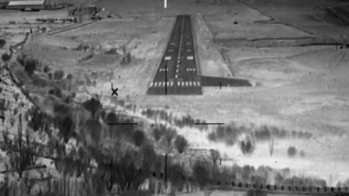 IAF C-130 J aircraft carried out a night landing at the Kargil airstrip. 