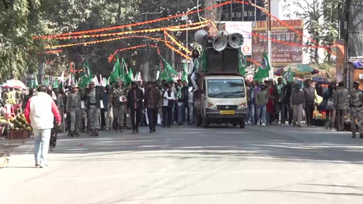 Jharkhand: JMM workers stage protest in Ranchi against fresh ED summons to CM Hemant Soren